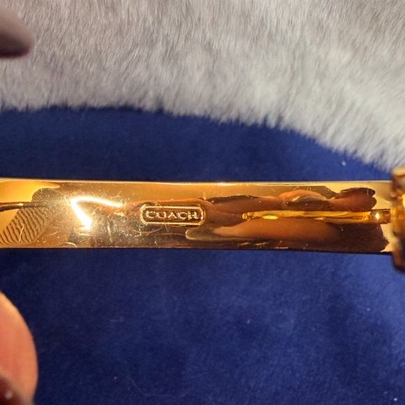 Coach Gold-Tone Horse Bit Link Bangle - Picture 6 of 10